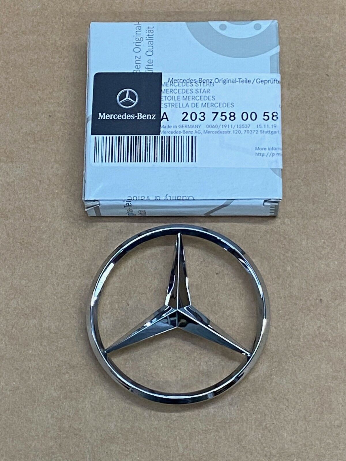 Mercedes-Benz C-Class Genuine Trunk Emblem Star C230 C240 C320 C350 AMG SL63AMG 