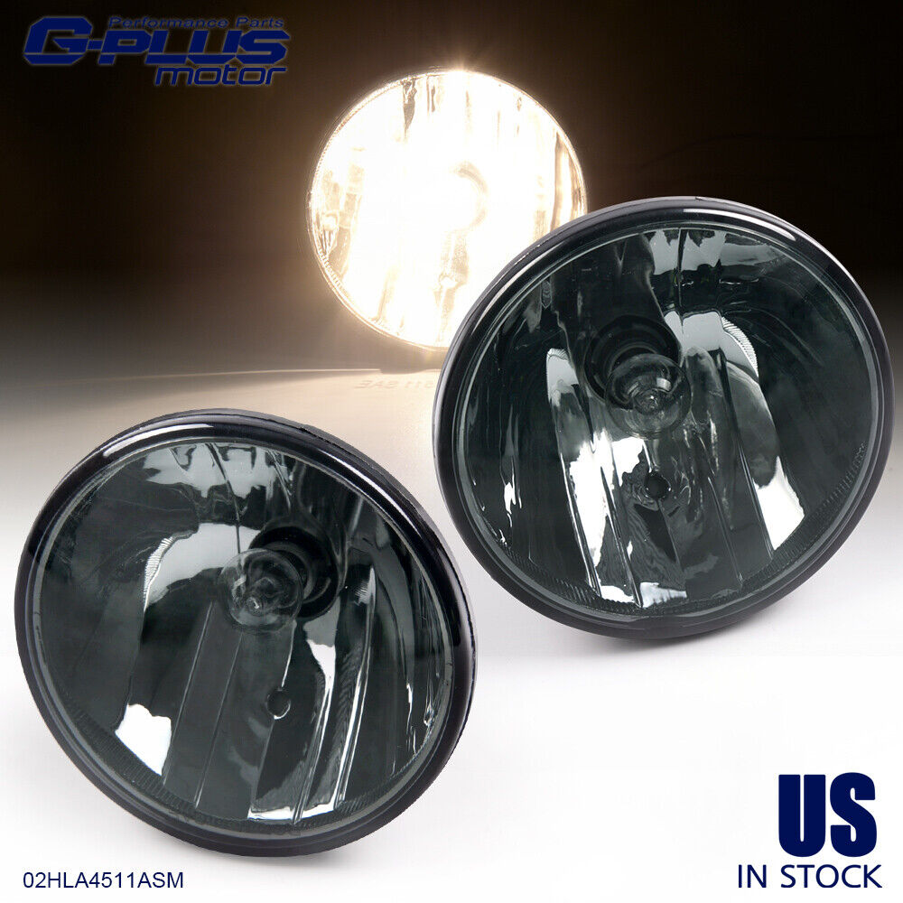 Smoke Fog Lights Fit For 2007-14 Chevy Tahoe Avalanche Suburban GMC With Bulbs