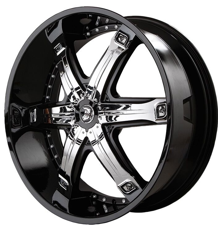 28 inch 28x10 DIABLO FURY Black wheel rim 5x115 +15