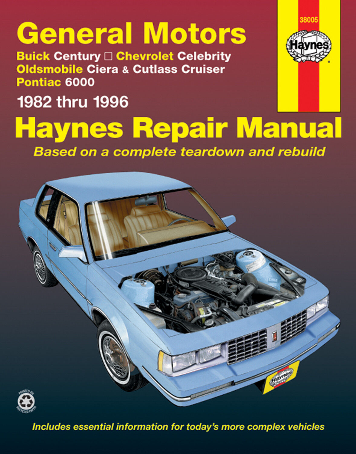 Haynes Repair Manual 38005 / Century / Celebrity / Ciera-Cutlass / Pontiac