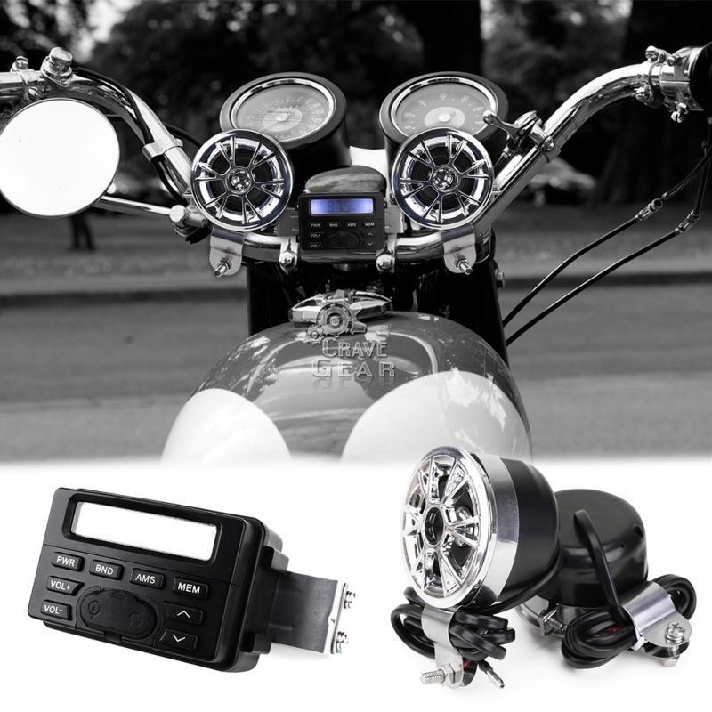 Audio Radio Handlebar MP3 For Honda VT Shadow Spirit Velorex Deluxe 600 750 1100