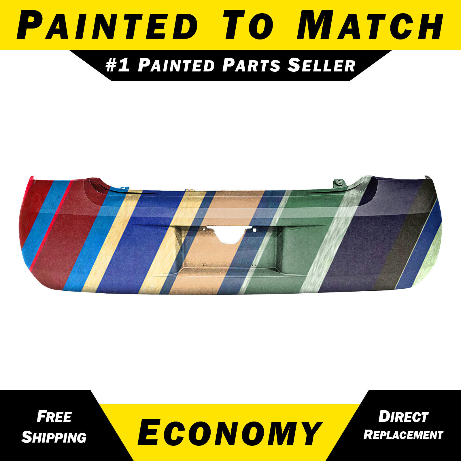 NEW Painted To Match - Rear Bumper Cover Replacement for 2006-2011 Chevy Impala