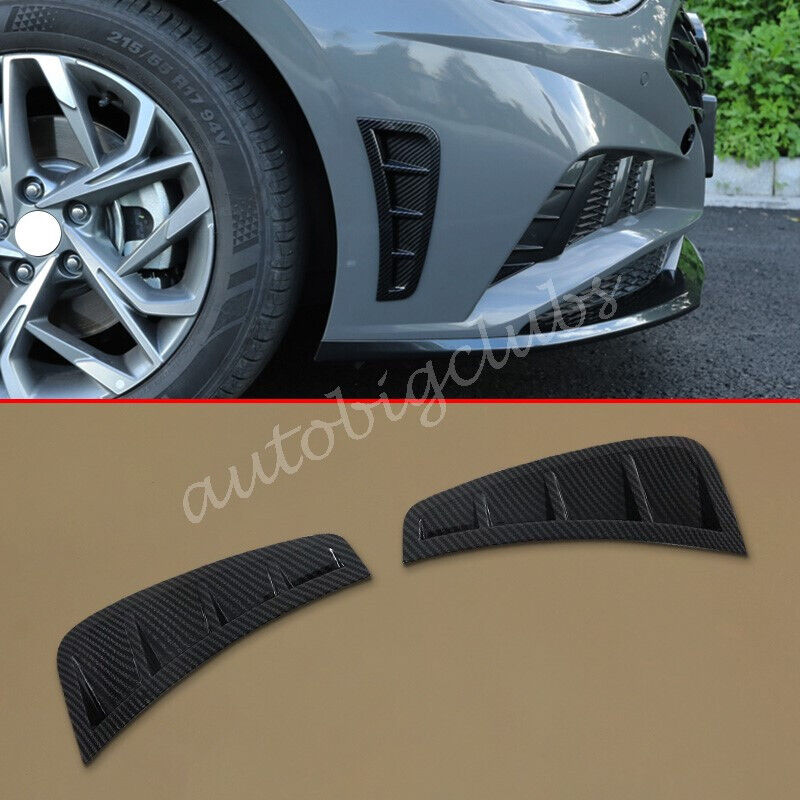 For Hyundai Sonata 2020-2023 Carbon Fiber Front Bumper Air Inlet Vent Cover Trim