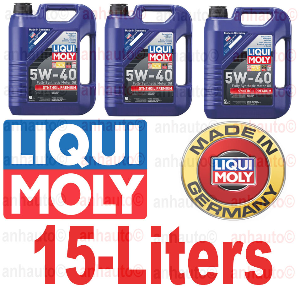15-Liters  LUBRO MOLY 5W-40 Synthoil  Full Synthetic Motor Oil NEW 2041