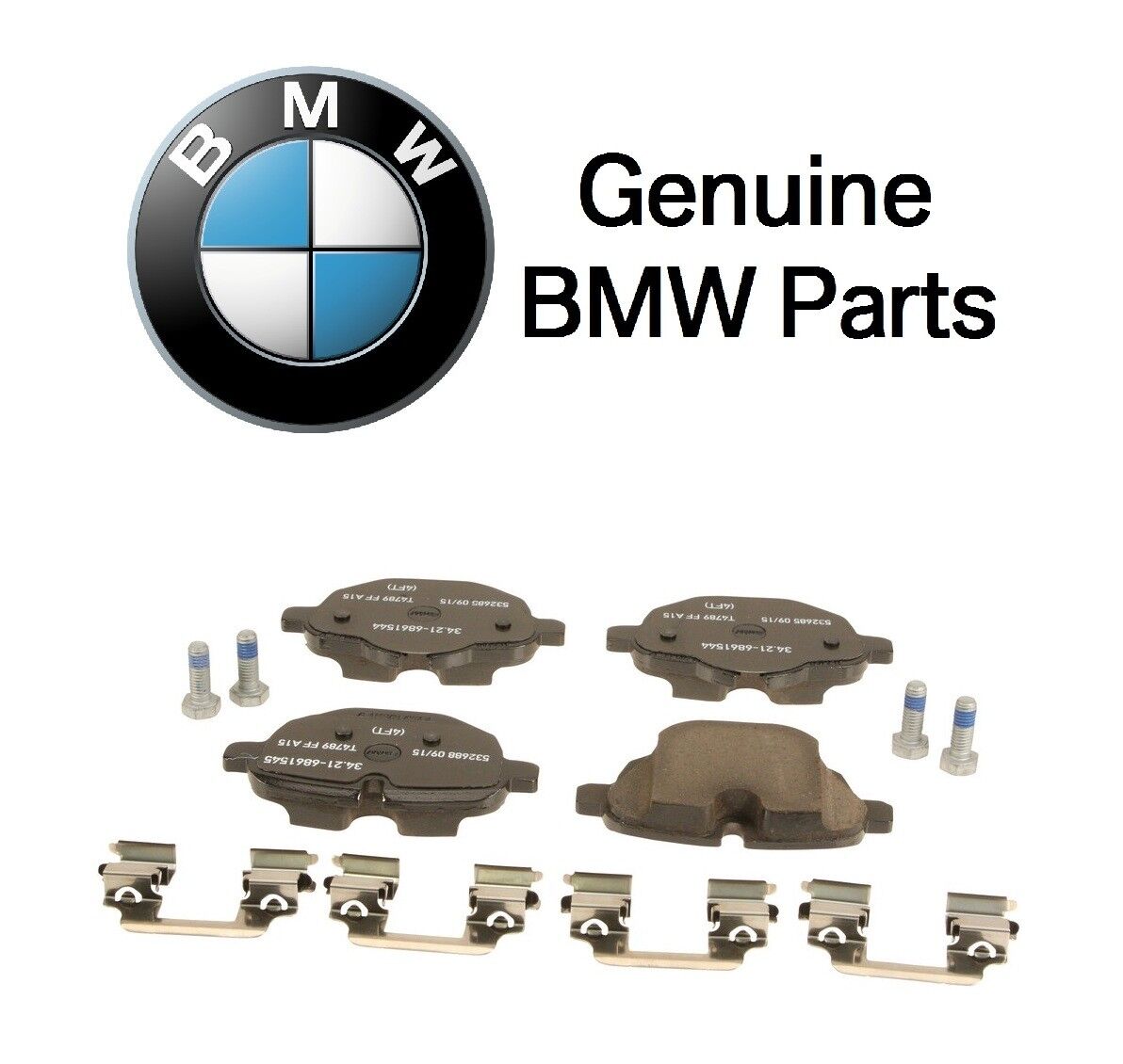 For BMW F10 F25 F26 528i 535i X3 X4 Rear Left or Right Disc Brake Pad Set OES