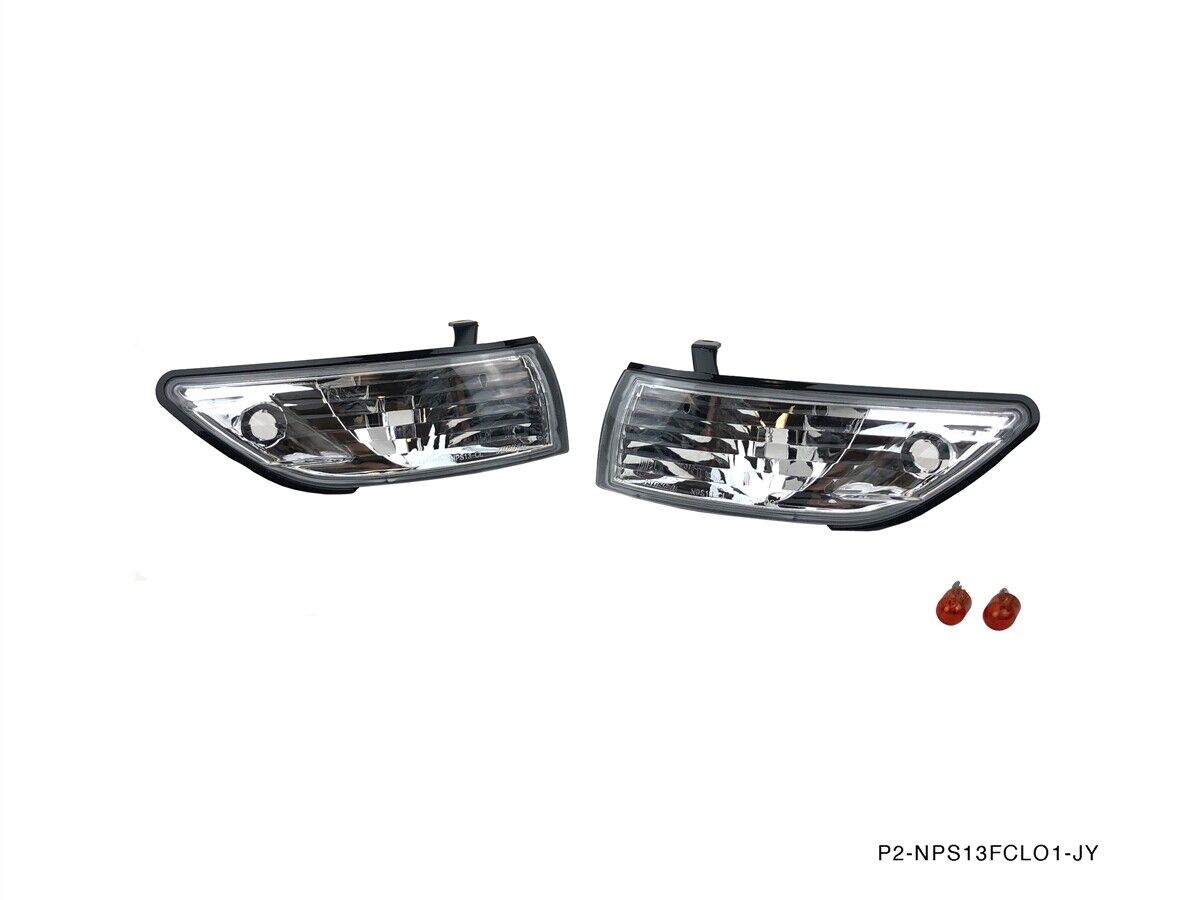 P2M Phase 2 Clear Front Corner Lights Lamps Silvia 240SX S13 Silvia Front End