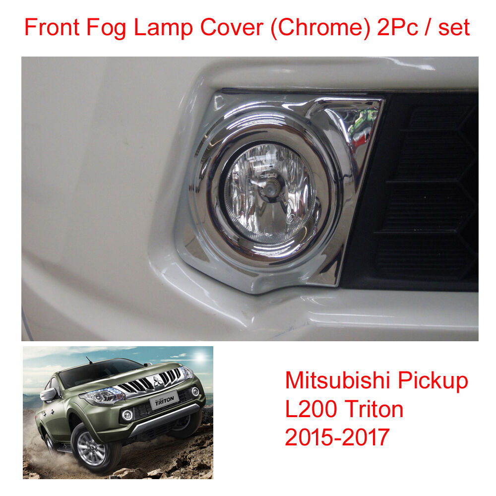 Fog Lamp Light Cover Chrome Trim Mitsubishi Pickup L200 Triton at 15 2016 2017