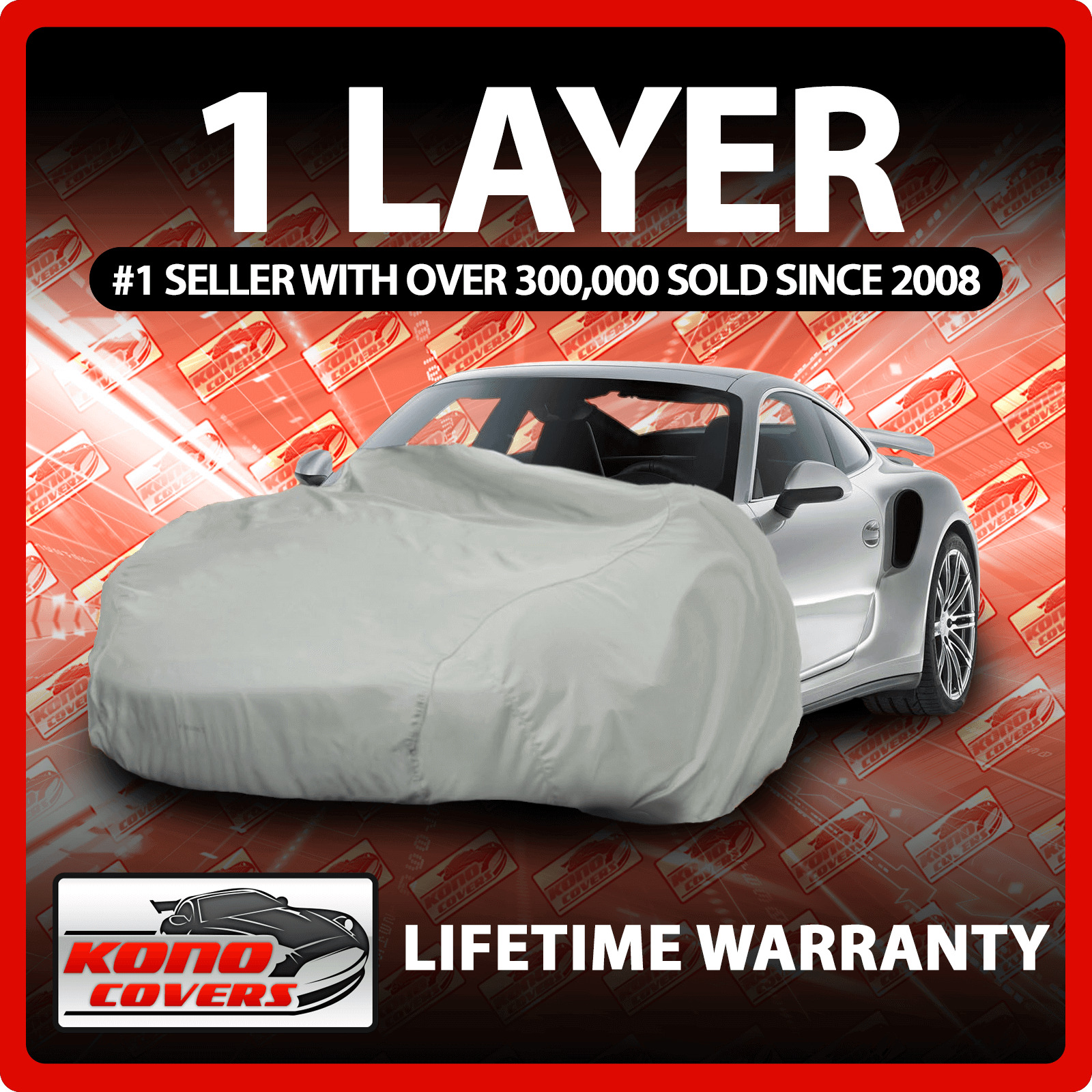 1 Layer Car Cover - Soft Breathable Dust Proof Sun Uv Water Indoor Outdoor 1102