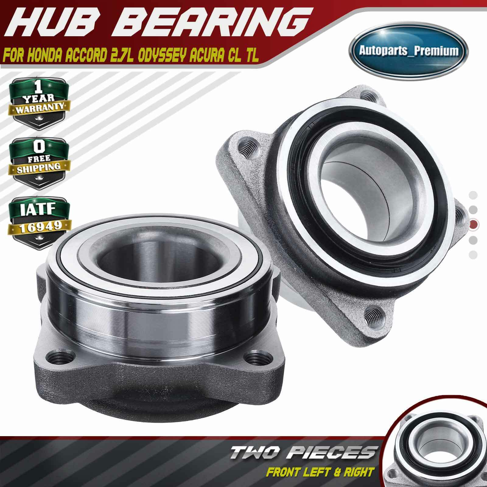 Front L & R Wheel Bearing Hub Assembly for Honda Accord 2.7L Odyssey Acura CL TL