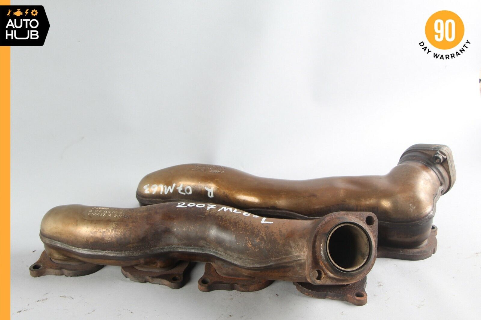 07-11 Mercedes W164 ML63 R63 AMG Exhaust Manifold Left & Right Side Set of 2 OEM