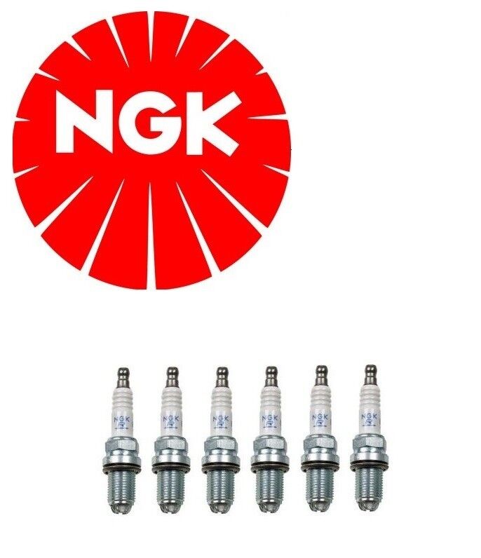 NGK Set Of 6 Spark Plugs Laser Platinum Resistor Made In Japan 3199 BKR6EQUP