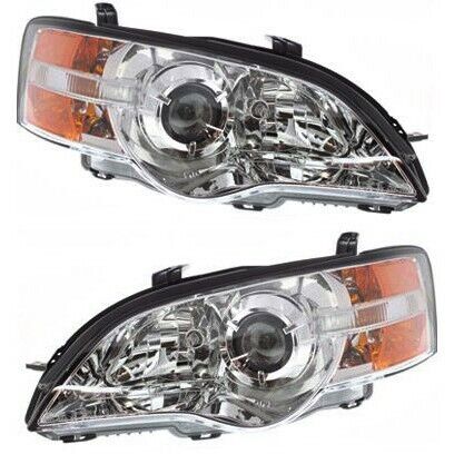 Headlight Set For 2006-2007 Subaru Outback Left and Right With Bulb 2Pc