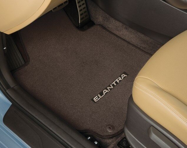 OEM 2011-2016 Hyundai Elantra Sedan 4PC BLACK CARPET FLOOR MATS (3XF14-AC300)