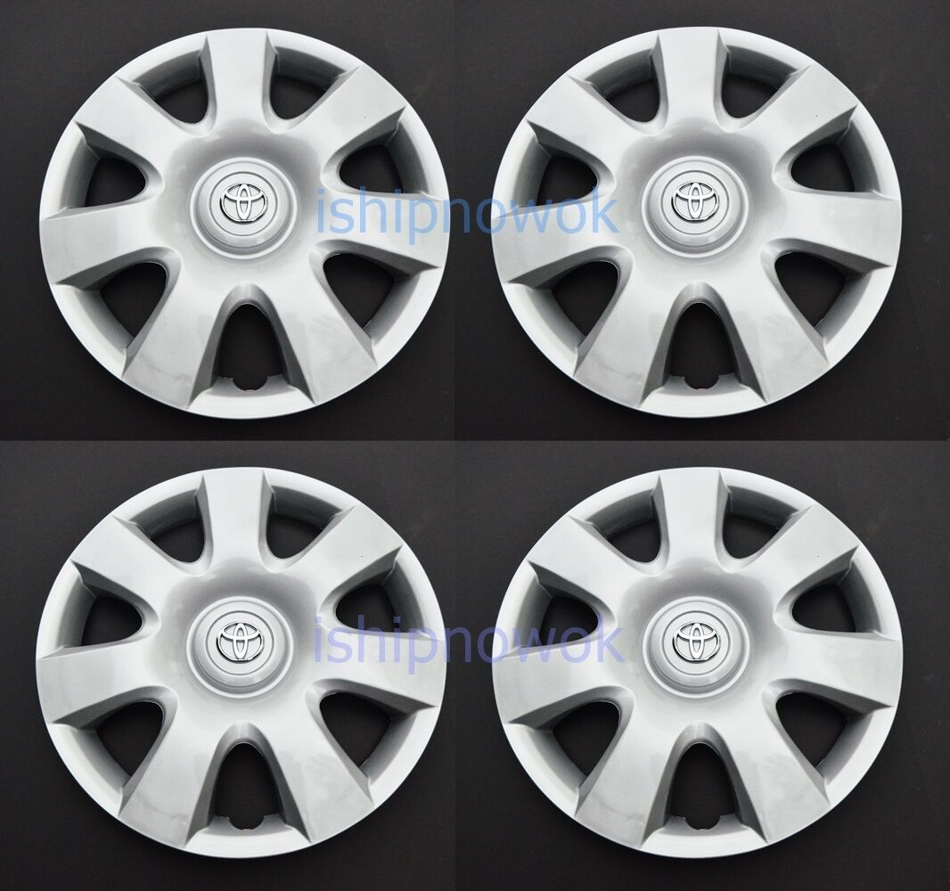Set (4pc) Wheel Rim Covers Caps for Toyota Camry Corolla 15\