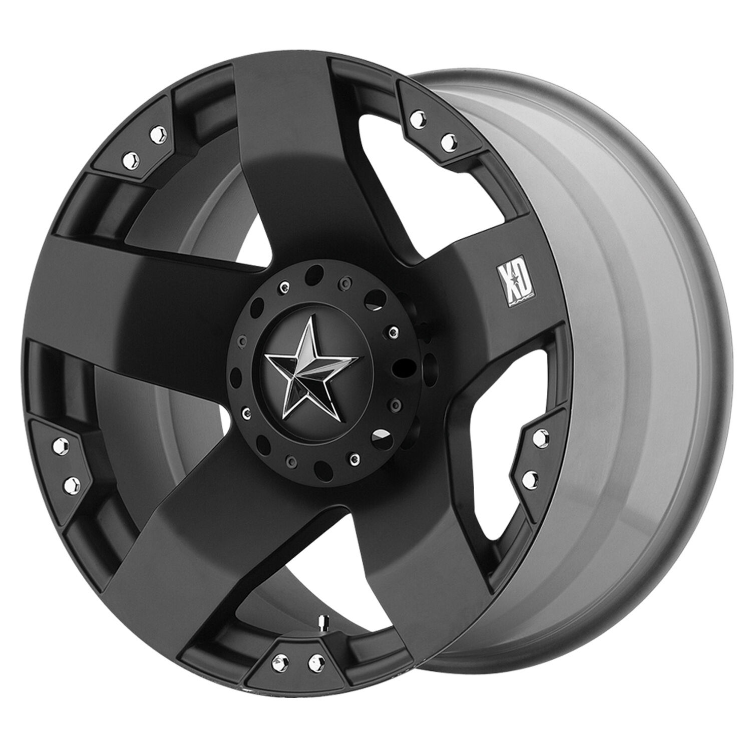 17x9 inch Black wheels rims KMC XD 775 Rockstar Jeep Wrangler 2007-2014 only 5x5
