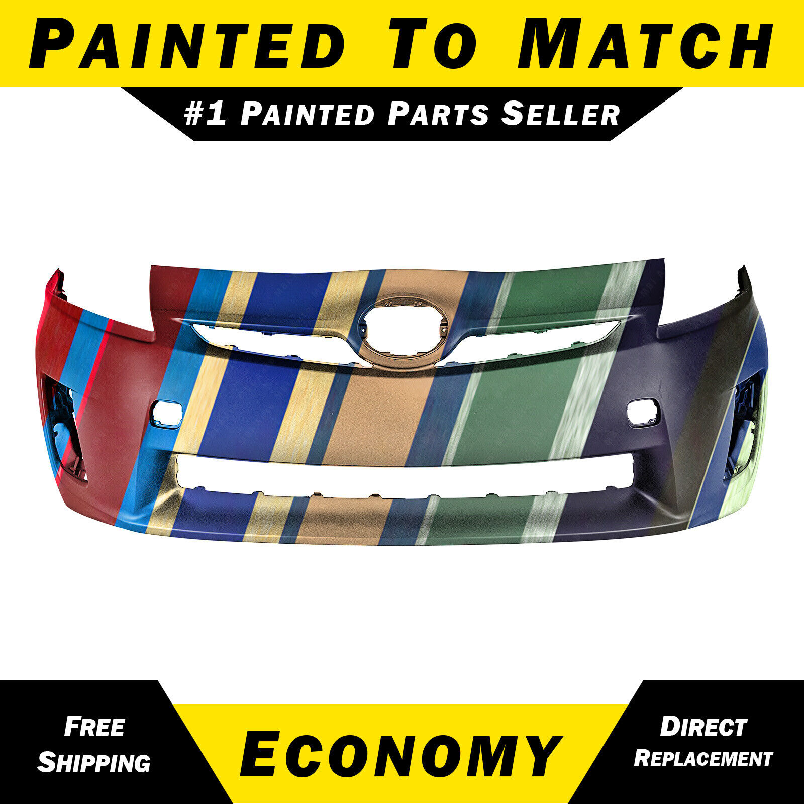 NEW Painted to Match - Front Bumper Cover Fascia For 2010 2011 Toyota Prius