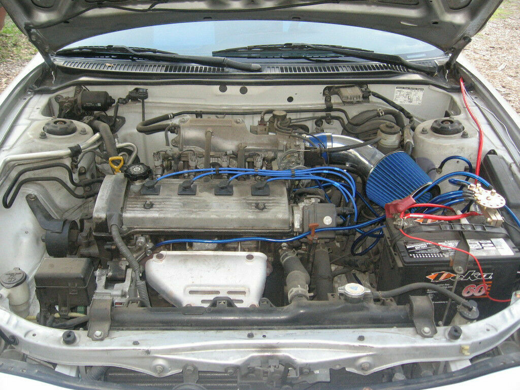 BCP BLUE 90-99 Toyota Celica ST GT GTS 1.6L 1.8L 2.2L Short Ram Intake + Filter