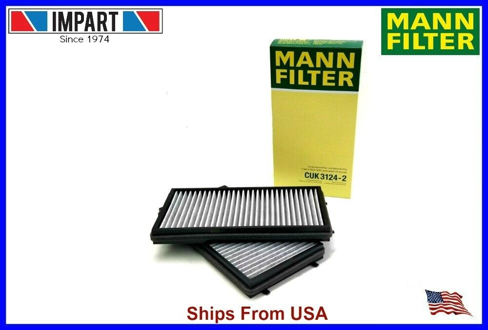 BMW Climate Control Cabin Filter Set Charcoal   64 11 9 272 643 MANN CUK3124-2