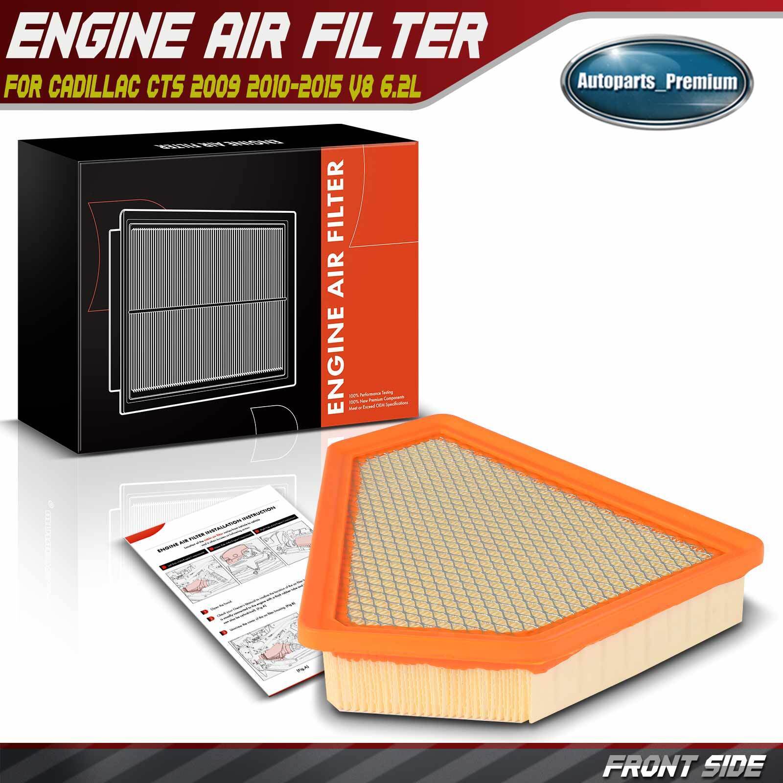 Engine Air Filter for Cadillac CTS 2009 2010 2011-2015 V8 6.2L Flexible Panel