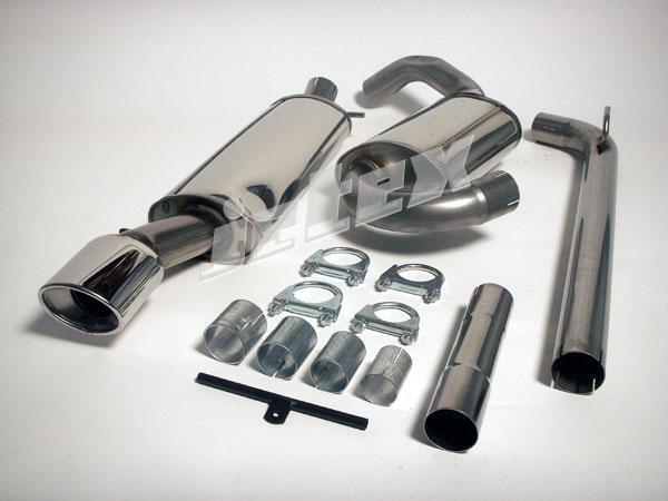 Jetex VW Corrado VR6 Stainless Steel Cat Back Exhaust Half System Non Resonated
