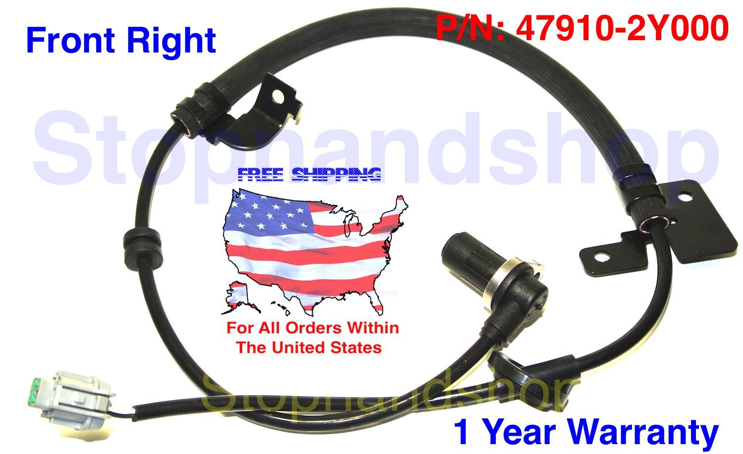 NEW ABS WHEEL SPEED SENSOR fits Nissan i30 Maxima Front Right Passenger Side