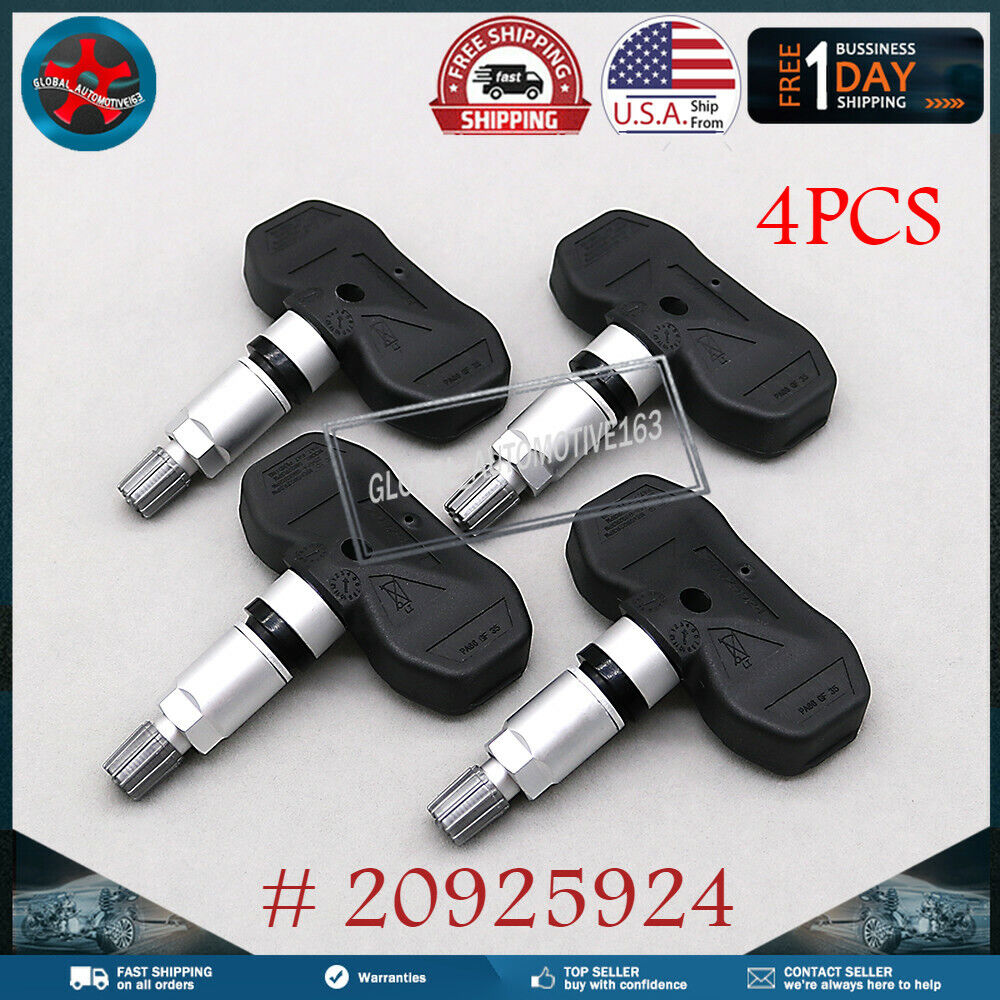 Set of 4 20925924 Tire Pressure Sensor TPMS For GM Cadillac CTS Chevry Caprice