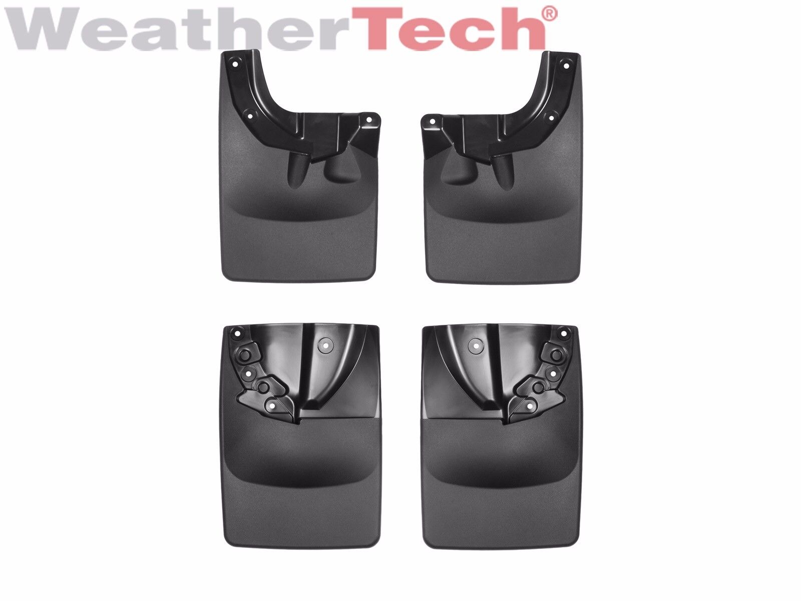 WeatherTech No-Drill MudFlaps for Toyota Tacoma 2016-2021 Front & Rear Set