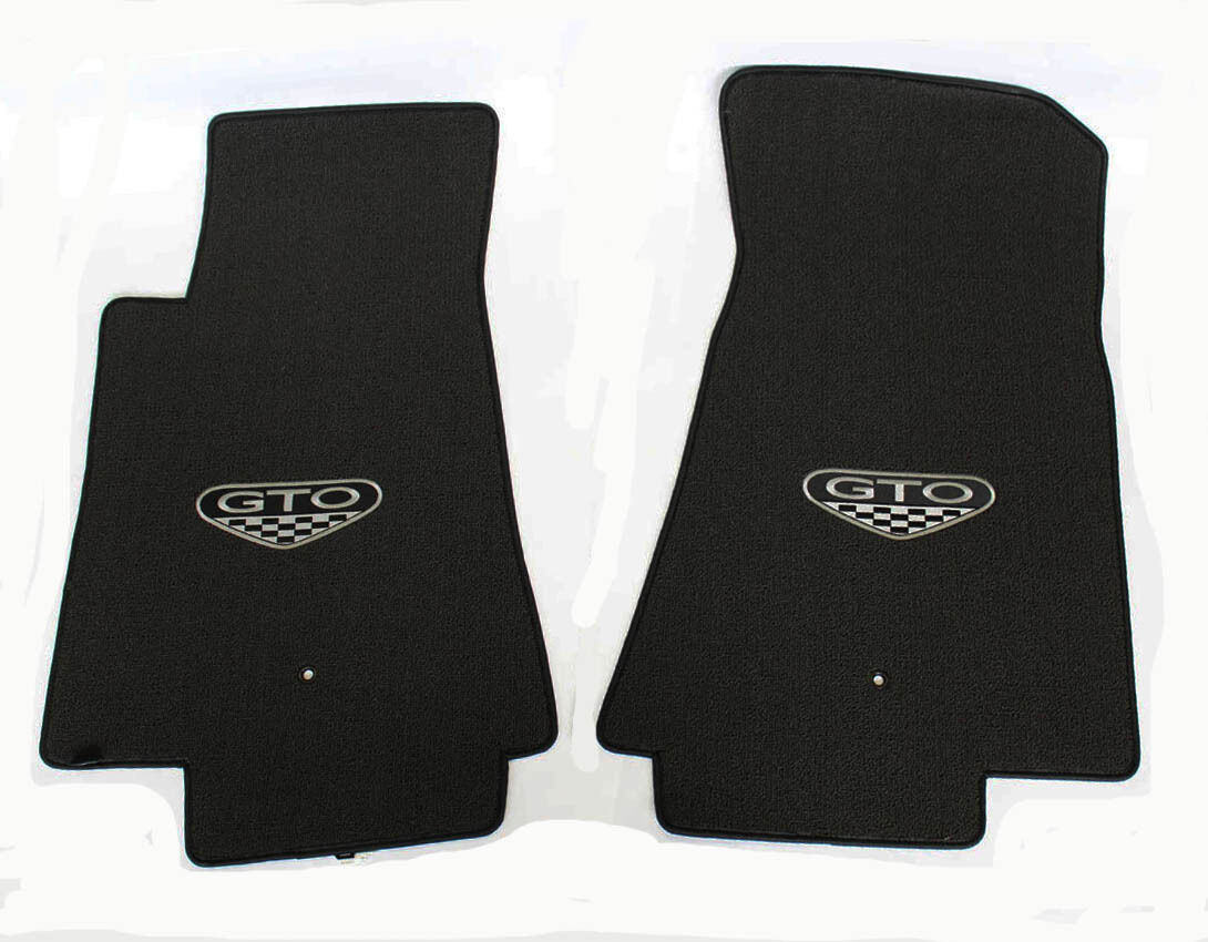 NEW FLOOR MATS 2004 PONTIAC GTO CREST Embroidered Logo on both Front mats