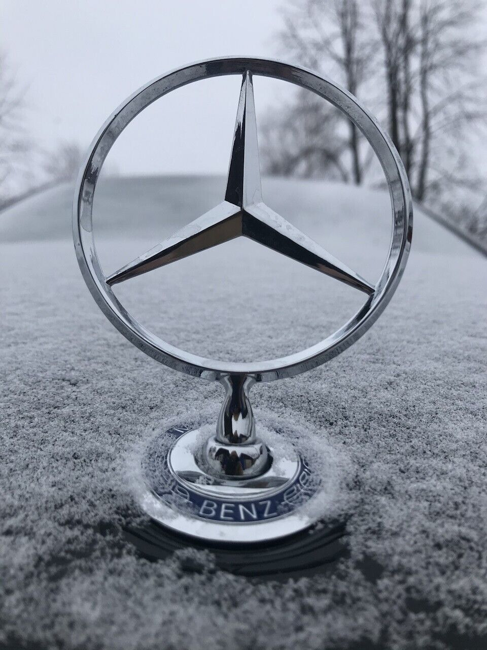Front Hood Emblem Star for Mercedes-Benz E300 E320 E350 E420 E430 E500 E55 AMG