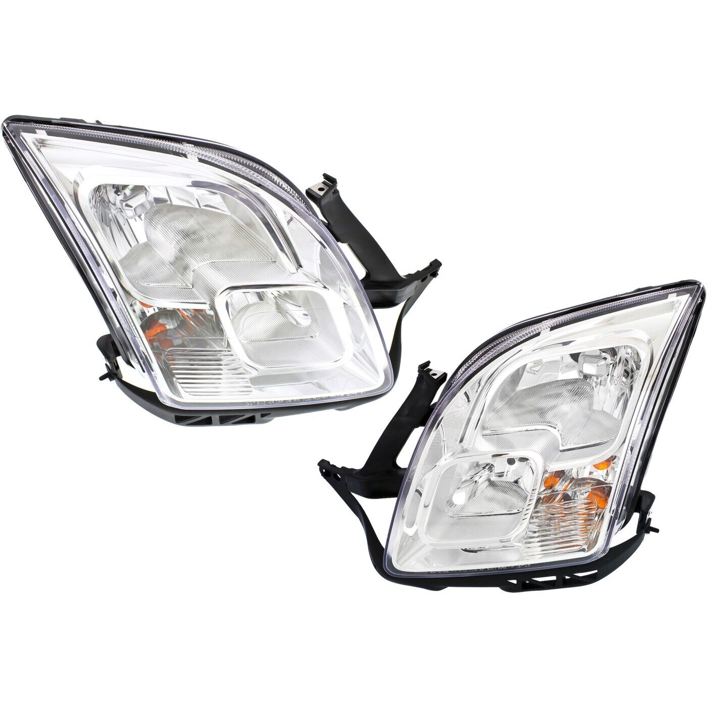 Headlight Set For 2006 2007 2008 2009 Ford Fusion Left and Right With Bulb 2Pc