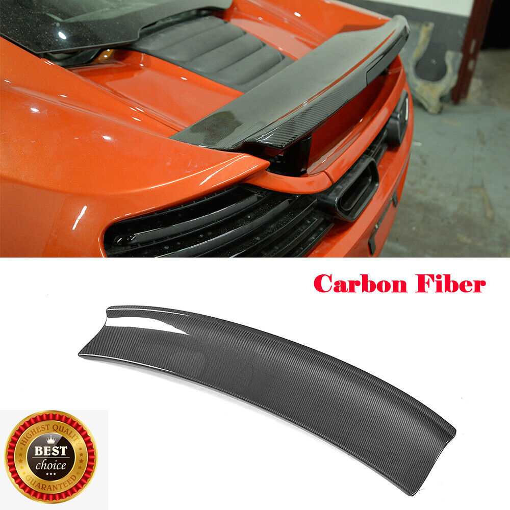Fit for McLaren MP4-12C Coupe 11-14 Rear Trunk Spoiler Lip Wing Carbon Fiber