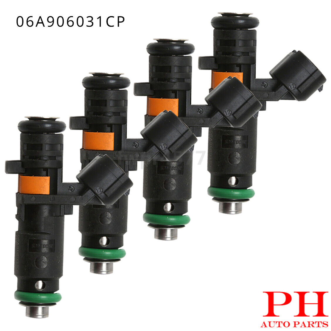 4x 06A906031CP Fuel Injector Fit For 11-18 VW Jetta 09-15 Seat Ibiza/ST 2.0L Gas