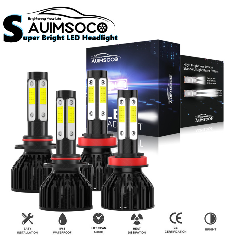 For Ford Transit-150/250/350/350 2015-2019 6000K LED Headlight Hi-Lo Bulbs Kit
