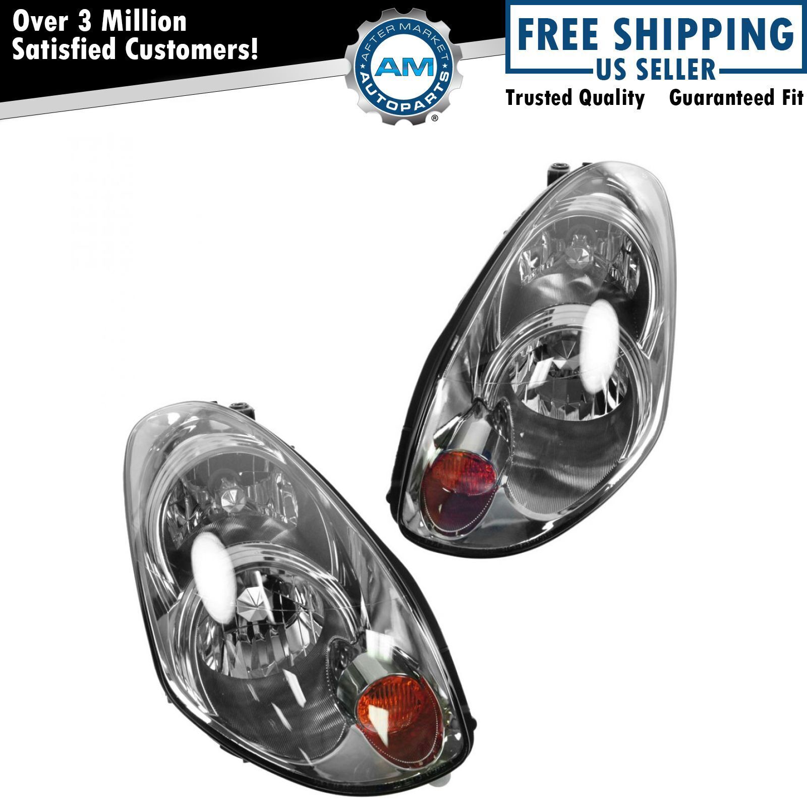 Xenon HID Headlight Lamp Pair Set of 2 NEW for 05-06 Infiniti G35 Sedan