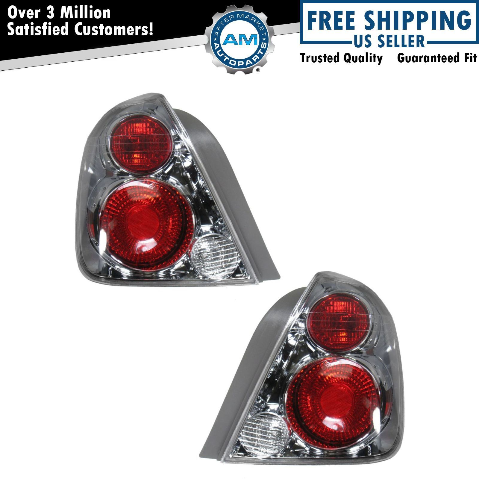 Taillights Taillamps Brake Lights Left & Right Pair Set for 05-06 Nissan Altima