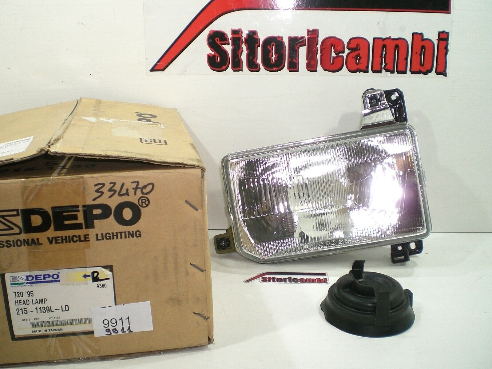 Front Headlight Left H4 Depo For Suitable To NISSAN Terrano 1 Terrano