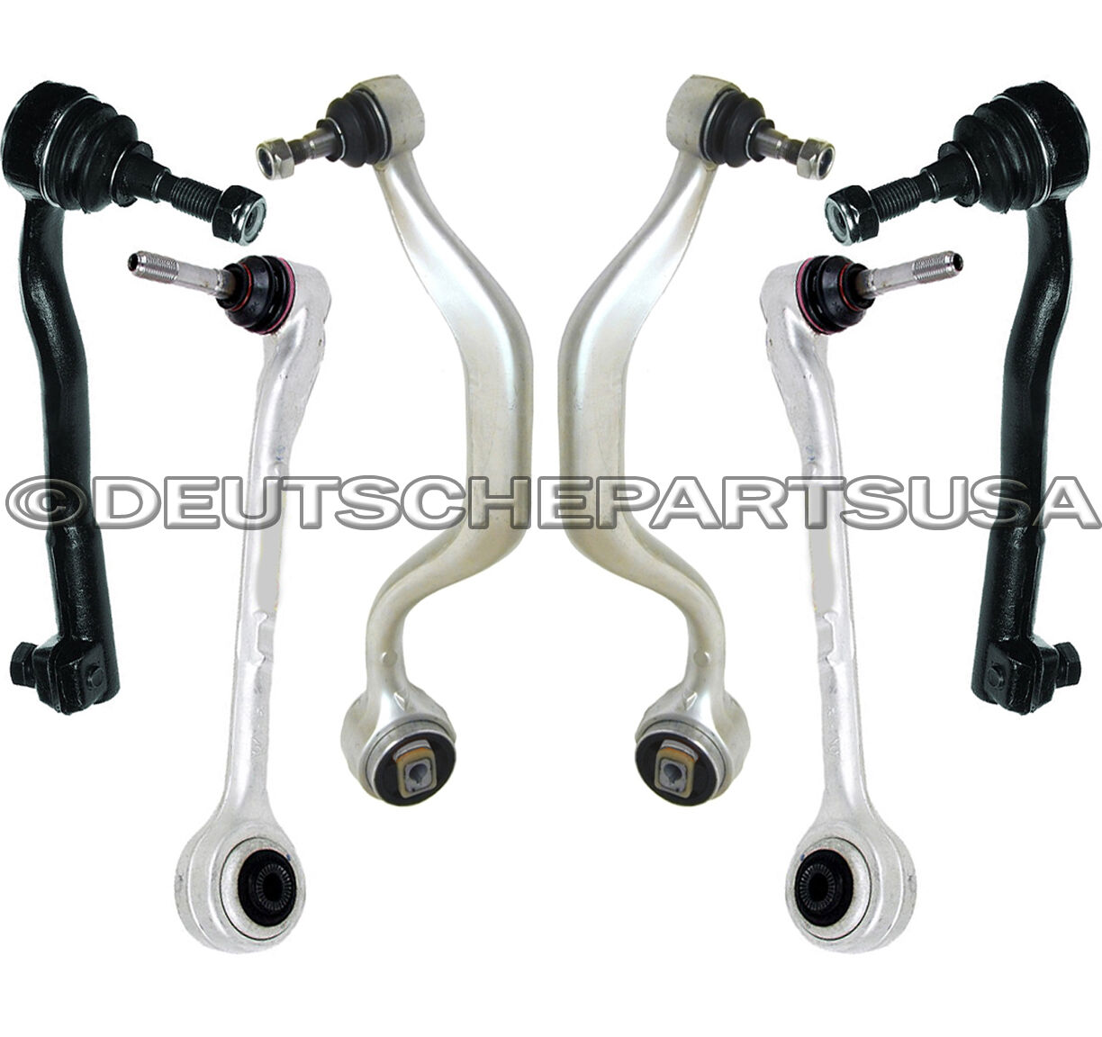 UPPER THRUST LOWER CONTROL ARMS BALL JOINT TIE ROD KIT 6 for BMW E39 540i 540iT
