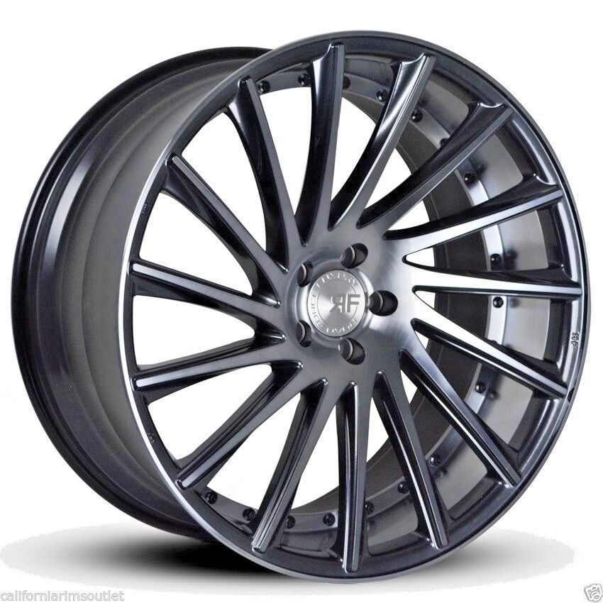 22” RF16 STAGGERED WHEELS RIMS FOR BENTLEY CONTINENTAL GT GTC &  FLYING SPUR