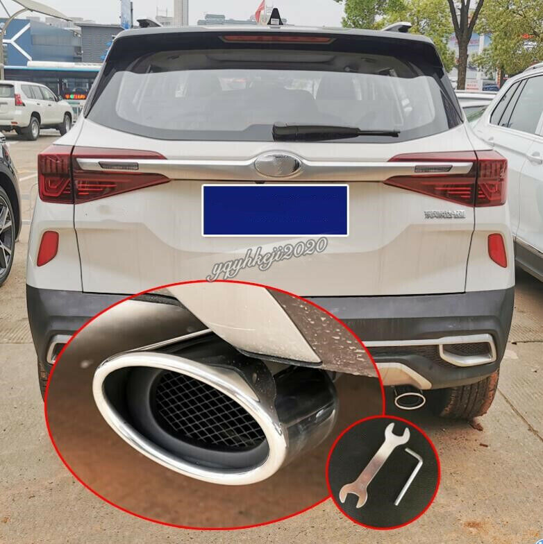 For 2020 2021 Kia Seltos KX3 Stainless Steel Rear Exhaust Muffler Tip End Pipe