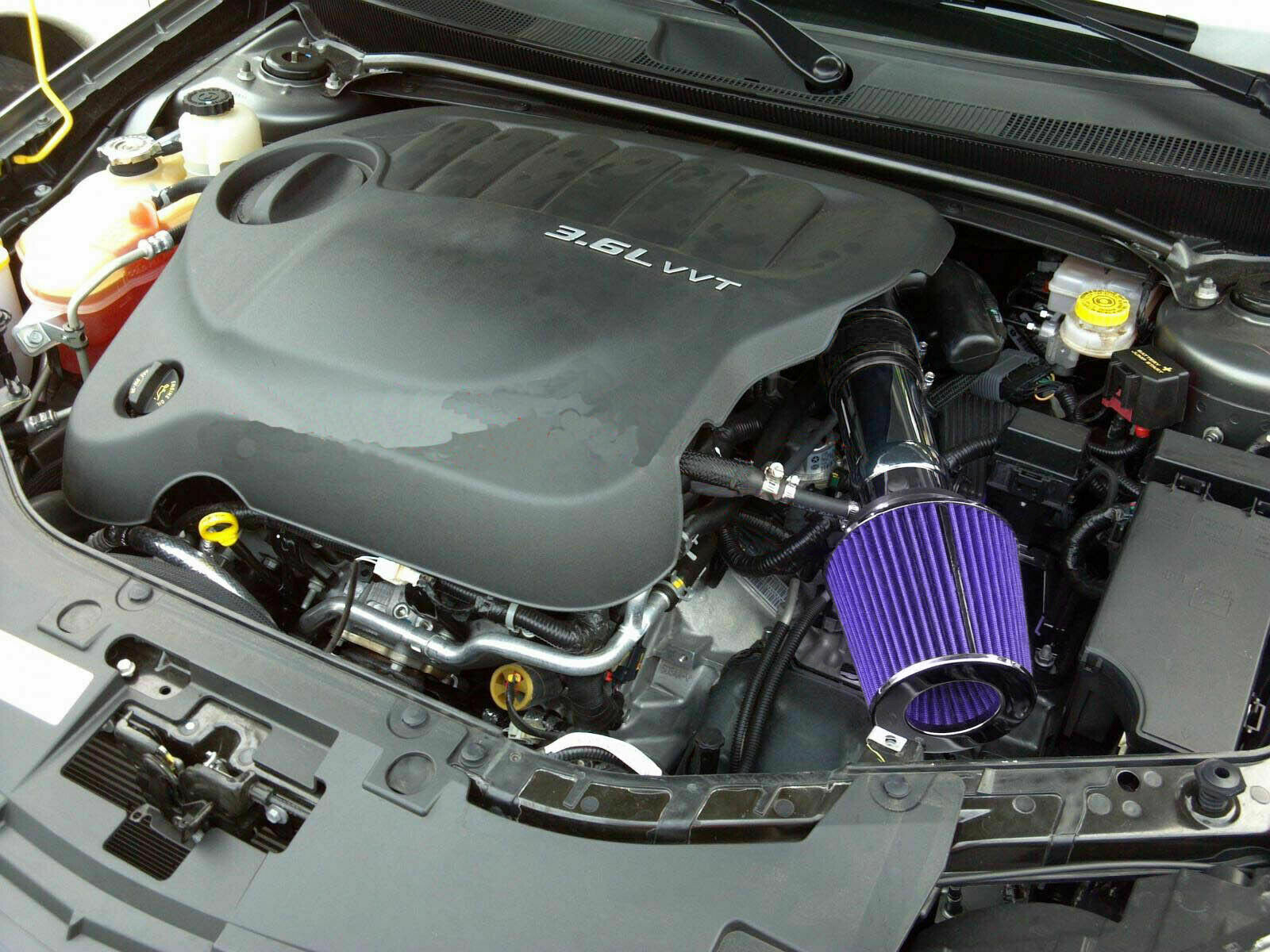 Black Blue For 2011-2015 Dodge Journey Avenger 3.6L V6 Air Intake Kit + Filter