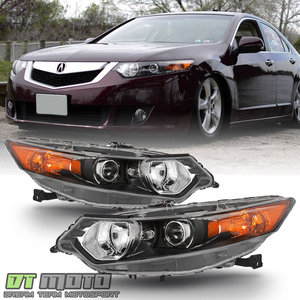[HID Type] 2009-2014 Acura TSX Headlights Headlamps Replacement 09-14 Left+Right