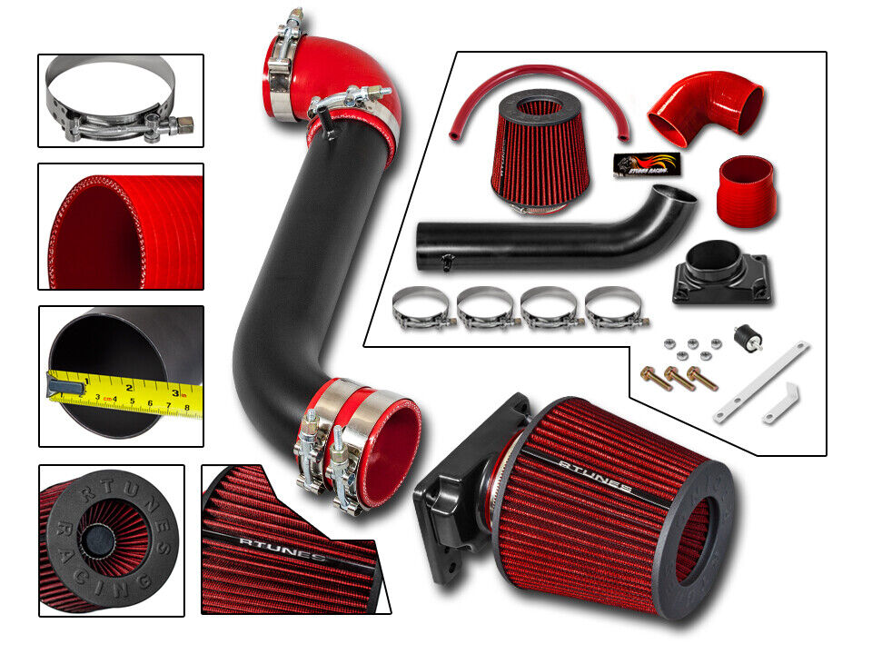 RTunes Racing Ram Air Intake Kit System + Filter For 1999-2003 Galant 2.4L 3.0L