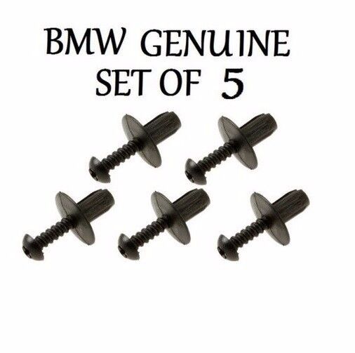 For BMW E28 E31 E32 E34 525i 530i Grille Clip SET OF 5 NEW GENUINE 51131885399