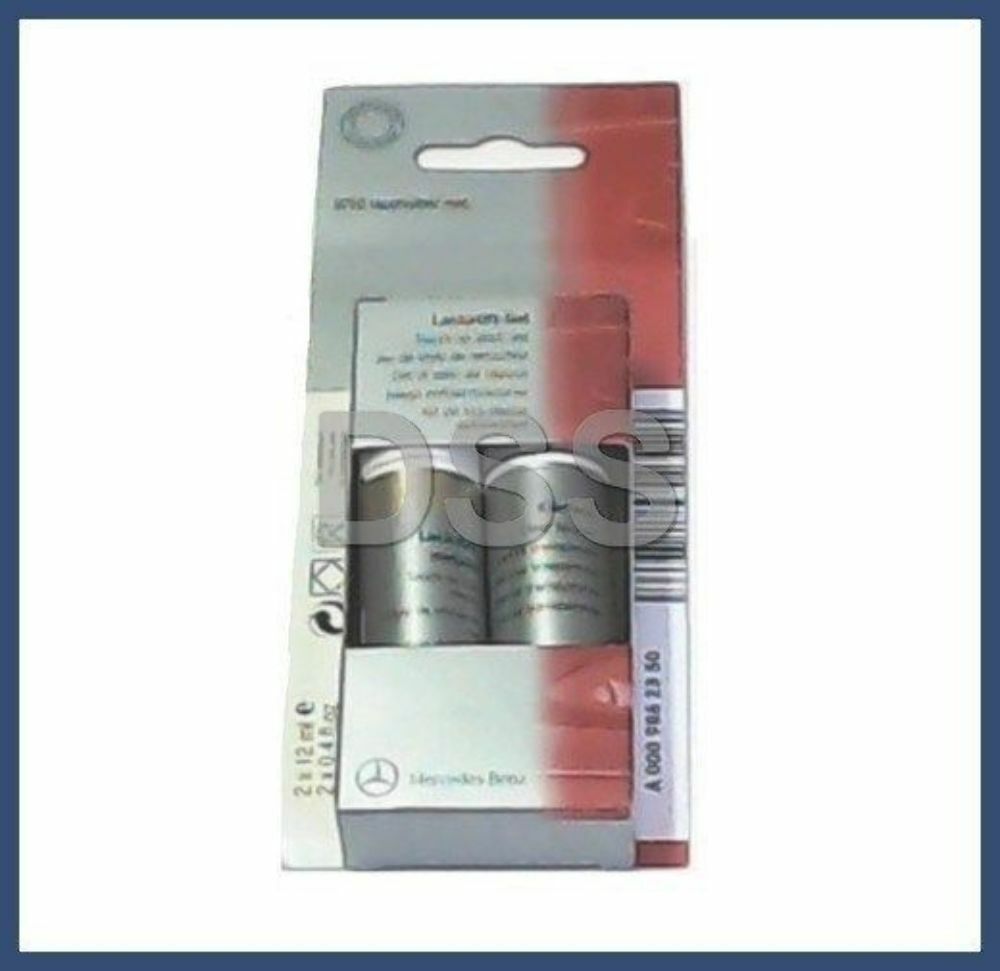New Genuine Mercedes Benz 2 Part Touch Up Paint 702 Smoke Silver 00098623509702