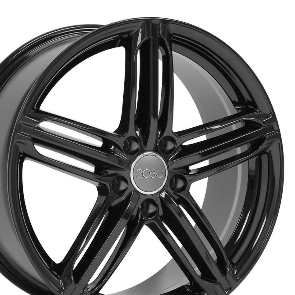18 inch Black 58840 Wheel Fits Audi A4, A6, Volkswagen GTI, Golf RS6 Style ET45