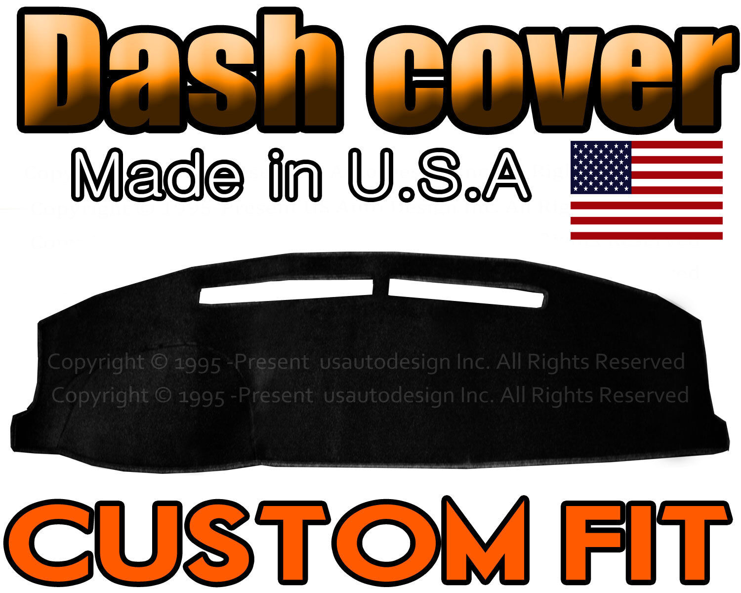 Fits 2000-2003 TOYOTA SOLARA DASH COVER MAT DASHBOARD PAD MADE IN USA /  BLACK