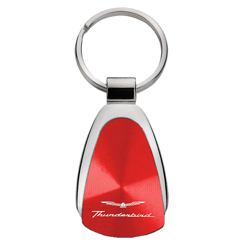 Ford Thunderbird Tear Drop Key Ring (Red)