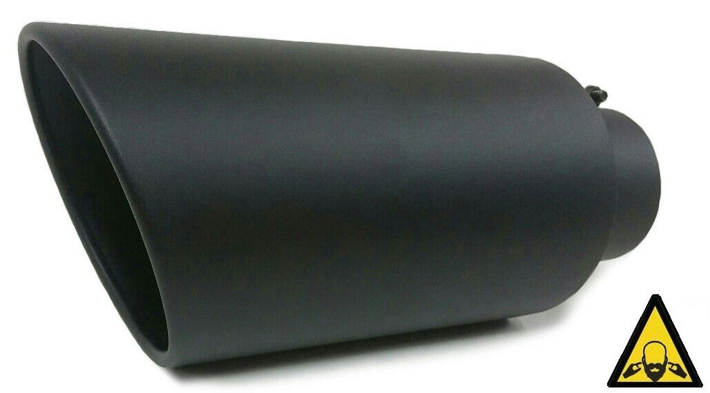 High Temperature Black Coated Diesel Truck Bolt On Exhaust Tip 5\
