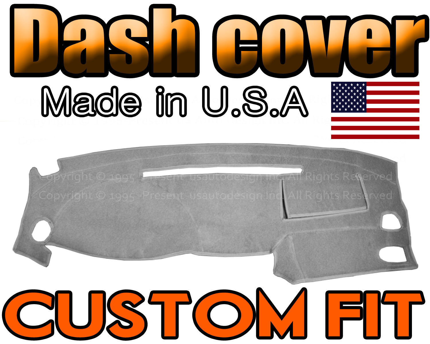 Fits 1999-2003  MITSUBISHI GALANT  DASH COVER MAT DASHBOARD PAD / LIGHT GREY