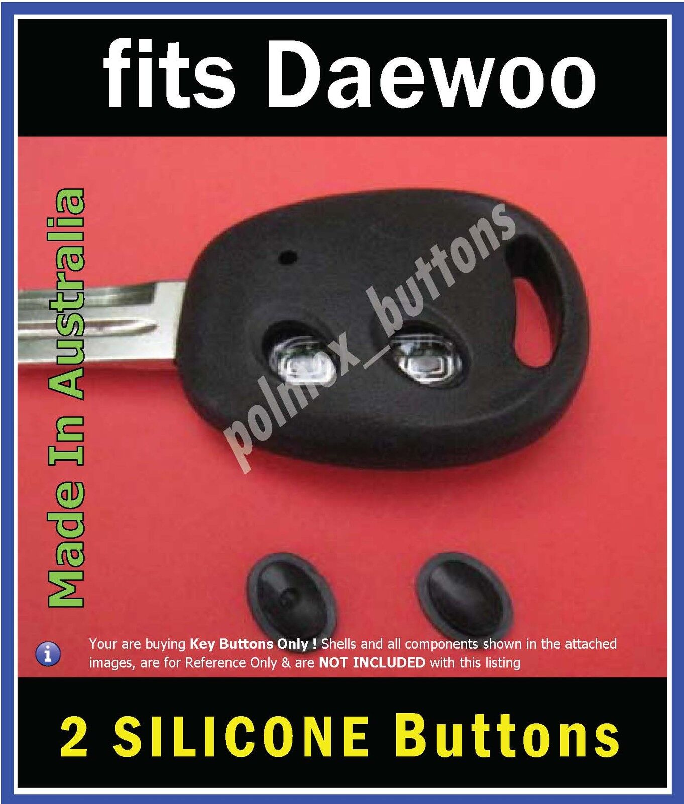 fits Daewoo Matiz Nubira remote key fob -2 repair Buttons 